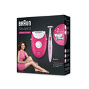 BRAUN SILK-epil 3 EPILATOR, 20 TWEEZER SYSTEM, SOFT TIPS, SILK-epil BIKINI STYLER, MASSAGE ROLLERS, SMARTLIGHT, 2 SPEED