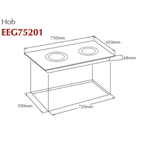 FOTILE EEG 75201 HOB The Most Powerful In Its Class. High heating power for effective hea ting. German-made Schott Ceran Glass and EGO Heating Elements.