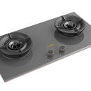 FOTILE GEG 86218 HOB 2 Burner Tempered Glass Cast Iron Pan Support Grate 70x40 cm rand Shape Rectangle Number of Burners Shape Rectangle Number of Burners