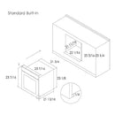 FOTILE KGS7003A GRS BUILT IN OVEN 24" Built-in Convection Oven 2.47 CU.FT. Capacity 10 Preset Modes For Ease Of Use Uniform Temperature For Accurate Cooking