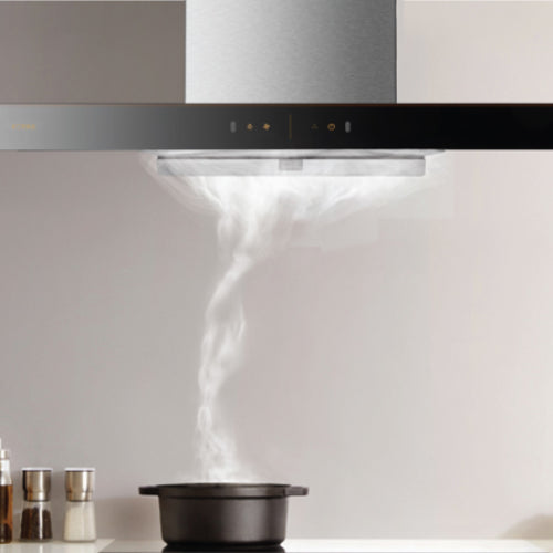 FOTILE  Chimney Hood EMS9028S Goodbye to cooking smoke with a wave of hand. Wave to switch on or switch off the hood.