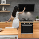 FRANKE FPJ 915 V BK A Purity Kitchen Chimney Hood: Pyramidal, 90cm, 750m3/h, 3 Speeds, Vertical Evo, Stainless Steel, Black Glass, Energy Efficient