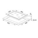 Franke FHNS 905 4G TC BK C Gas Hob 90cm