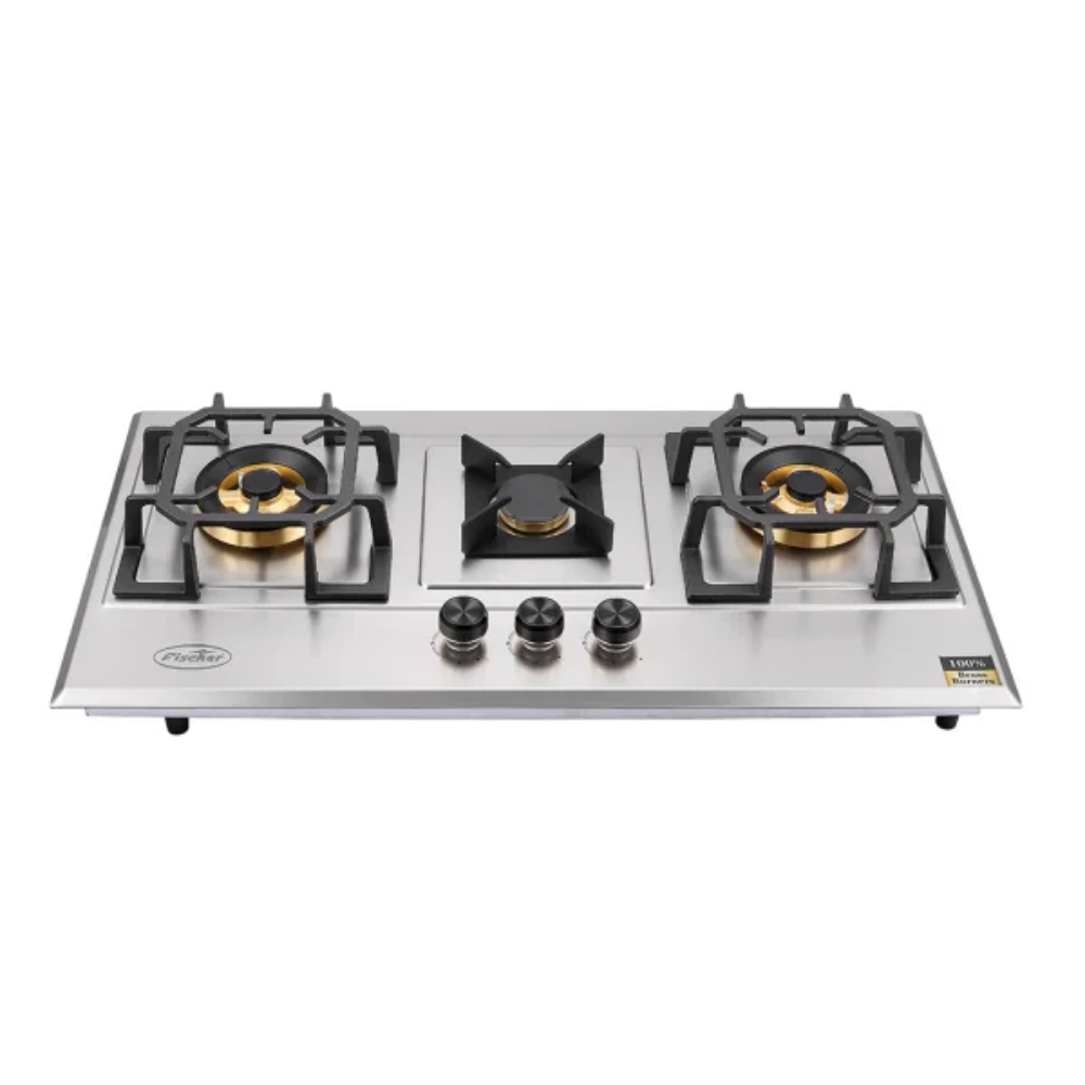 Fischer FBH-SS86-3SBF 3 Burner Steel Gas Hob Built-in