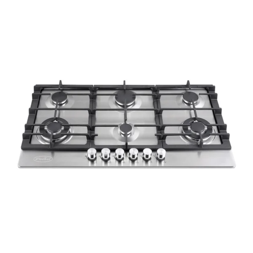 Fishers FBH-SS90-5SBF 5 Burner Steel Gas Hob