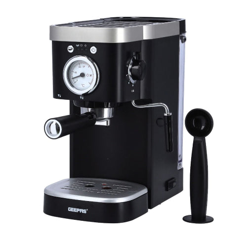 GEEPAS GCM 41510 Coffee Maker, 20 Bar High Pressure Pump, 3 In 1 Espresso & Compatible With Nespresso
