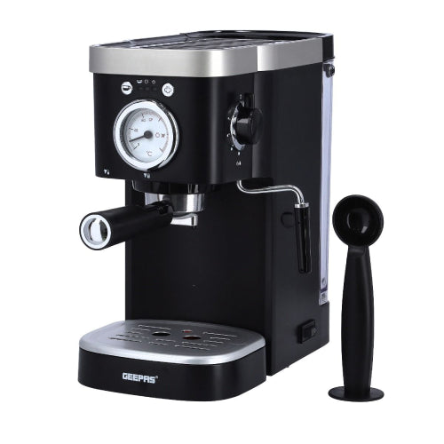 GEEPAS GCM 41510Coffee Maker, 20 Bar High Pressure Pump, 3 In 1 Espresso & Compatible With Nespresso
