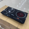 Geepas 6130 2-in-1 Induction and Infrared Double Burner Hot Plate 