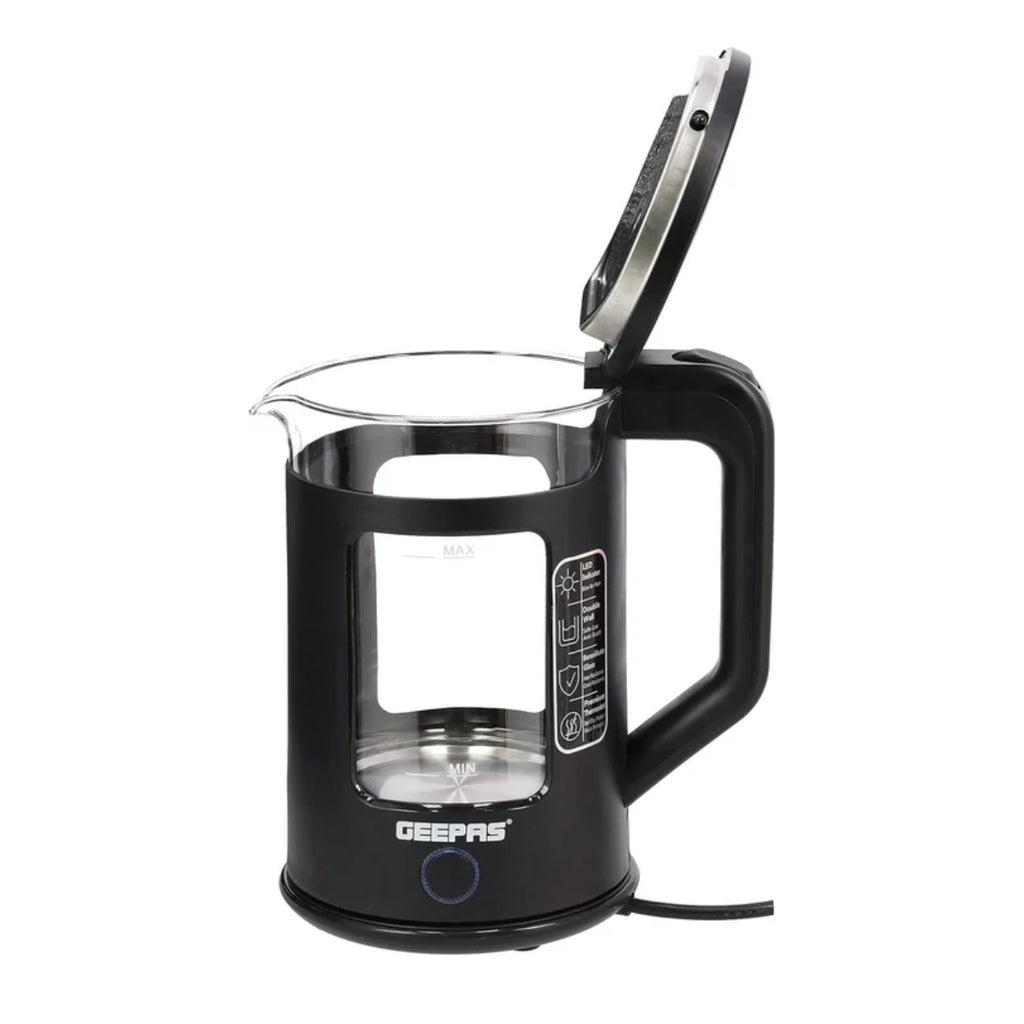 GEEPAS GK-38049 Glass Electric Kettle