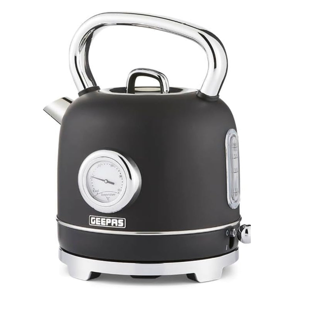 GEEPAS GK38074UK-BK 1.8L Stainless Steel Cordless Electric Kettle