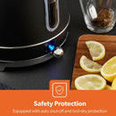 GEEPAS GK38074UK-BK 1.8L Stainless Steel Cordless Electric Kettle