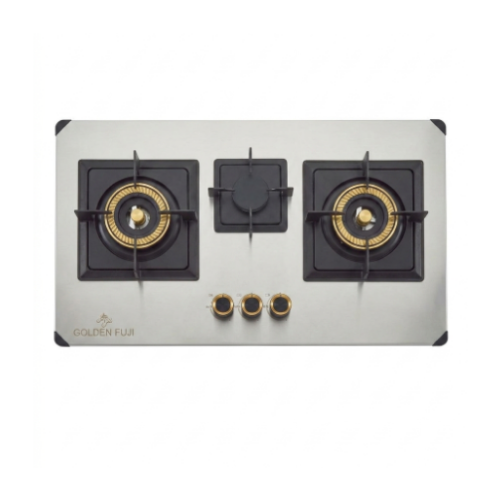 Golden Fuji GLN-280 Dual Burner Steel Gas Hob 