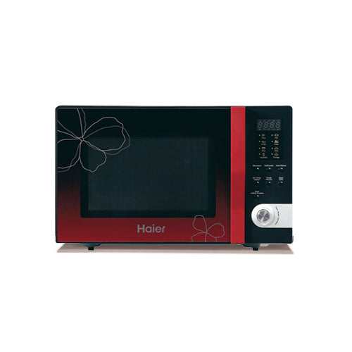HAIER-MWO 32100EGB: Touch Panel Microwave with 1000W Grill Power and Steam Function