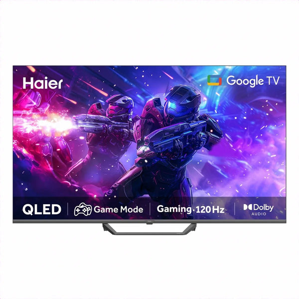 HAIER 50" H50S80EUX QLED Google TV MEMC 120Hz HDMI 2.1 Bazel Less Design