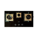 HAIER HCC-832DGG 3 Burner Hob, Premium Kitchen Appliance Designed For Versatility, Efficiency, And Safety, Triple-burner Configuration, Sleek Tempered Glass Design, And Advanced Safety Features