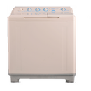 Haier  semi-automatic, twin-tub Washing Machine HWM120AS-GREY with 12KG Capacity High Efficiency & Low Noise Super Basin Pulsator PowerTransparent Top Cover