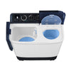 Haier Semi Auto Series HWM130-1217 with Soak Wash Shower Rinse Air Dry Water Inlet Selection and Easy Clean Filter