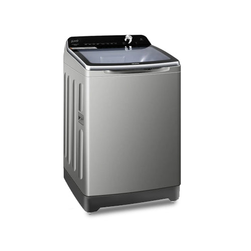 HAIER Top Load Washing Machine HWM150-1678 15KG, Storm Wash, American Style Operations, 12 Programs, Toughened Glass Top Lid