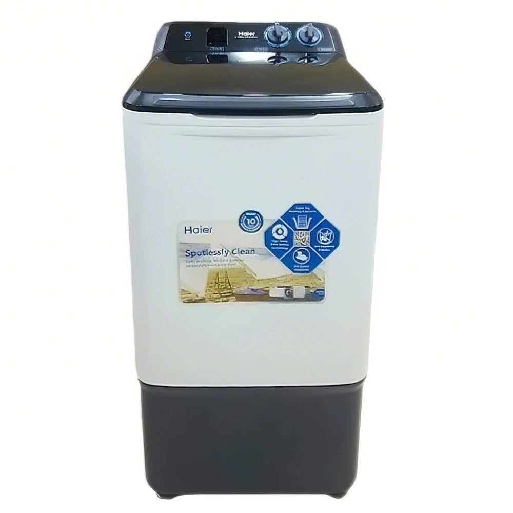 Haier Single Tub Washing HWM80-1217 with Spin Speed 1200 RPM Multiple Wash Programs User-Friendly Controls