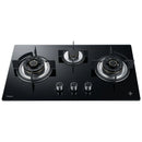 Haier HCC Q67356 NG 3 Burner Tempered Glass Hob