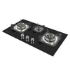 Haier HCC Q67366 NG 3 Burner Tempered Glass Hob 