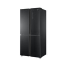 HAIER HRF-578TBG Side-by-Side Refrigerator: Spacious Capacity, Advanced Cooling Technology, Energy-Efficient Design, Black Exterior, Intuitive Controls, Robust Build Quality