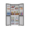 HAIER HRF-578TBG Side-by-Side Refrigerator: Spacious Capacity, Advanced Cooling Technology, Energy-Efficient Design, Black Exterior, Intuitive Controls, Robust Build Quality