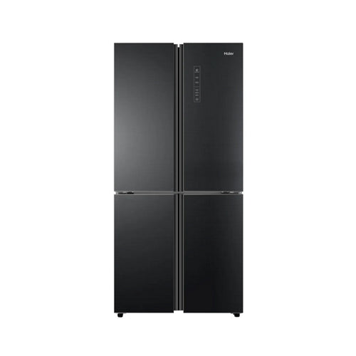 HAIER HRF-578TBG Side-by-Side Refrigerator: Spacious Capacity, Advanced Cooling Technology, Energy-Efficient Design, Black Exterior, Intuitive Controls, Robust Build Quality