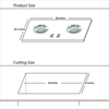 Hanco 605 EPS 3 Burner Tempered Glass Surface