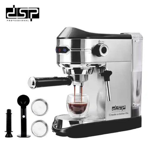DSP KA 3065 Coffee Maker, Espresso, Automatic, Water Tank 1L, 15 Bar Pump