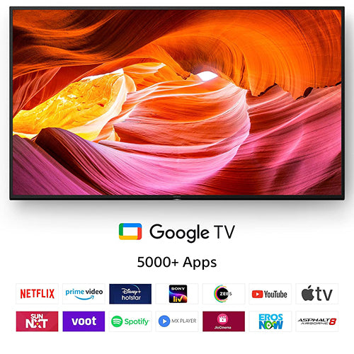 SONY BRAVIA 55" 4K UHD LED TV KD-55X75K : HDR10 & HLG Compatible, Google TV OS.