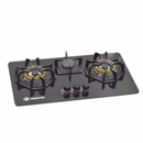 Golden Fuji GT‑3(80) Kitchen Built‑In Hob With 3 Gas Burners, Glass Top Surface and Automatic Piezo Ignition