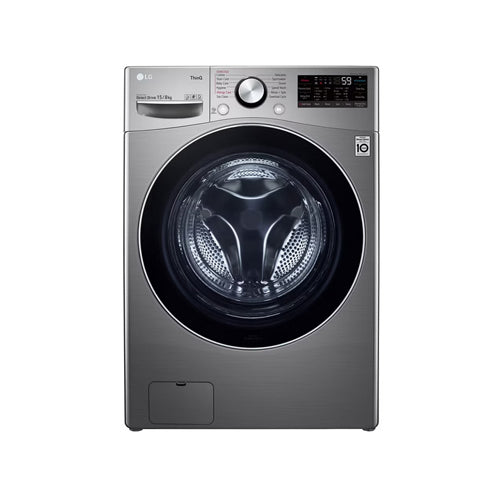 LG Front Load Washer/Dryer 15kg/8kg, with AI DD, Steam, ThinQ Technology, and Allergen-Reducing Steam Cycles