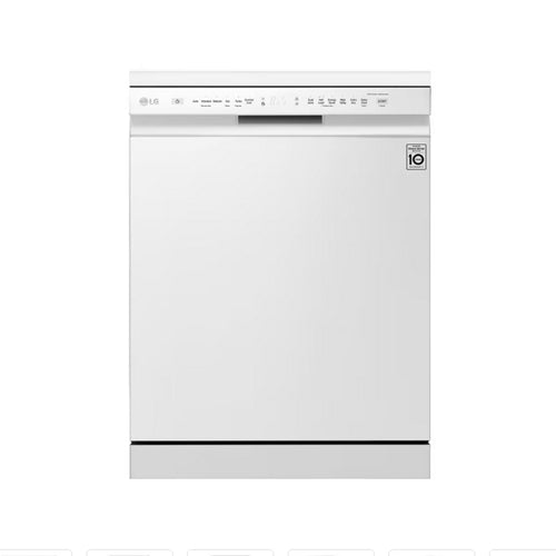 LG QuadWash™ Dishwasher, 14 Place Settings, EasyRack™ Plus, Inverter Direct Drive, ThinQ, White Color  washing lightly soiled dishes or heavy-duty cookware, this dishwasher is designed to meet your needs with efficiency and style