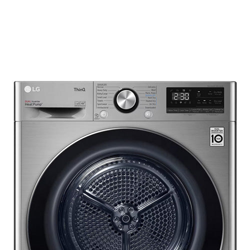 LG RH90V9PV8N 9KG Dual Inverter Heat Pump Dryer with ThinQ, Dual Inverter Heat Pump technology, and a range of drying programs to meet the needs of families and individuals with moderate to heavy laundry demands