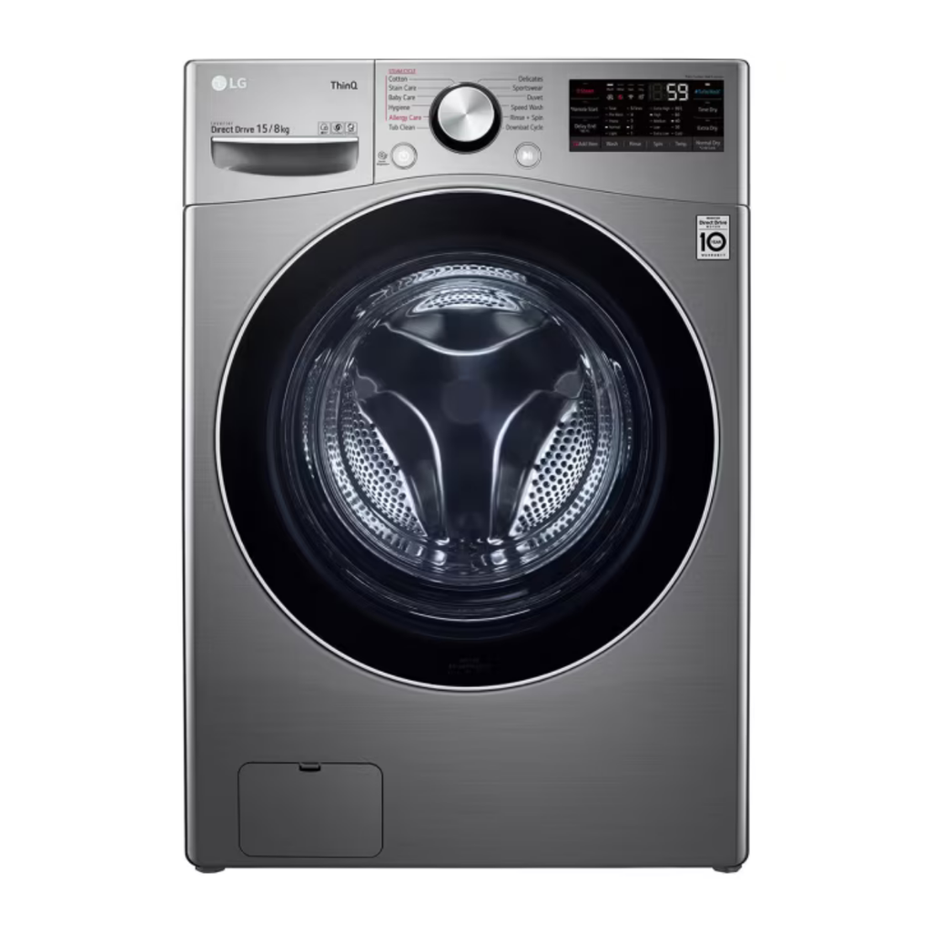 LG 9kg Front Load Washer with AI DD™, Steam™, and ThinQ™ Smart Technology for Optimized Fabric Care and Efficient Laundry Performance