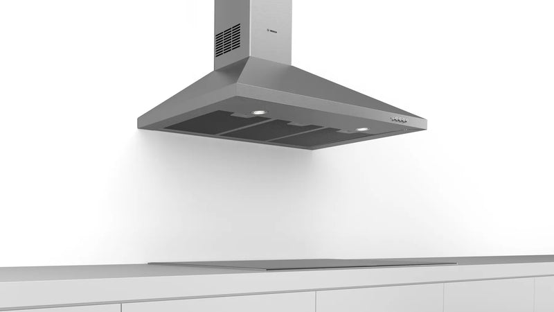 BOSCH DWP94CC50M Maximize Air Extraction Efficiency with Our Built-in 90 cm Hood, Enjoy Cooking with 3 Speed Settings.