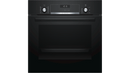 BOSCH HBJ558YBOQ, Black 60x60 cm Built-in Oven with EcoClean Direct, White LCD Display, Soft Close Door, and 8 Heating Modes