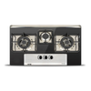 Nasgas DG-222-BK 3 Burner Glass