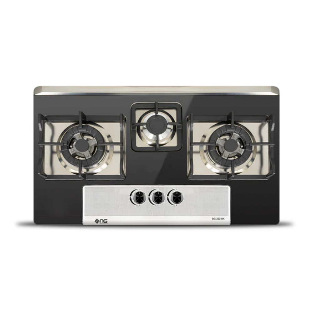Nasgas DG-222-BK 3 Burner Glass