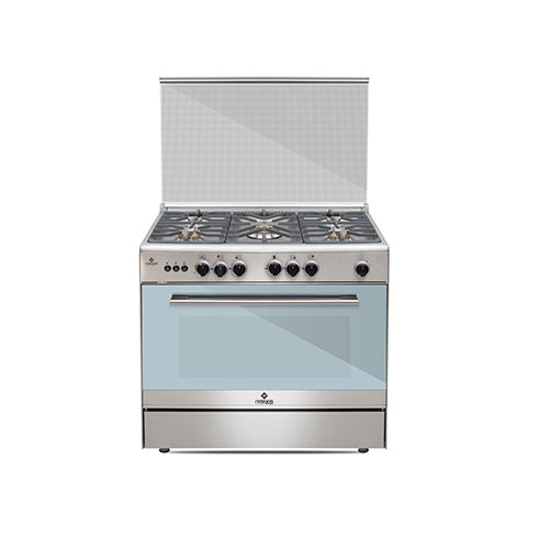 Nasgas NG-786 Cooking Range Executive Glass Top, premium kitchen appliance designed to combine versatility, performance, and style, multiple gas burners, an oven with baking and grilling capabilities