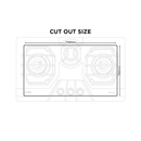 Nasgas DG-146-BK 3 Burner Glass