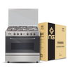 Nasgas NG-534 Gas Range 5 Burner Double Door Oven