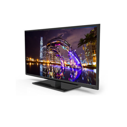 Orange 43" HD LED TV 43C1F: Black Finish, Supports MP3 Audio Format, Includes Safety Fuse. Enjoy Enhanced Viewing with Crisp HD Resolution, Sleek Design, and User-Friendly Interface.