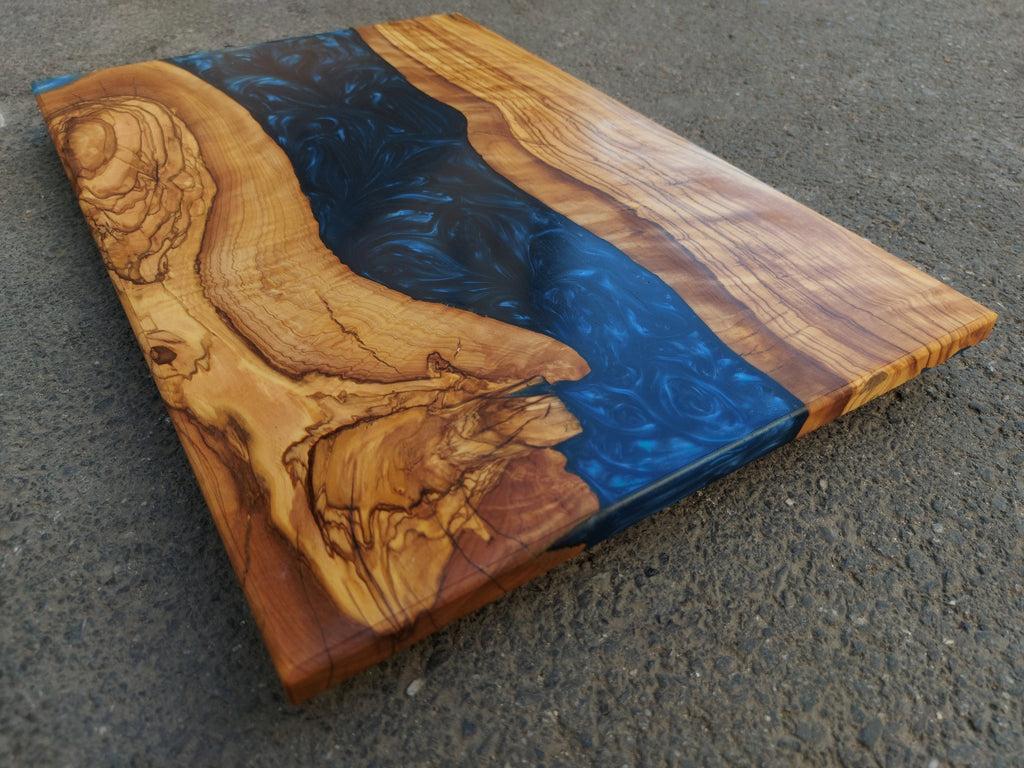 Resin Revelation Blue Rectangular Board