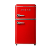 Midas Ref-9000 Retro Series Refrigerator With Stylish Retro Vintage Design, Energy Efficient Cooling, R600a Refrigerant and Low Noise Operation