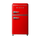 Midas Ref-9000 Retro Series Refrigerator With Stylish Retro Vintage Design, Energy Efficient Cooling, R600a Refrigerant and Low Noise Operation