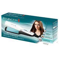 REMINGTON S8550 HAIR STRAIGHTENER SHINE THERAPY WIDE PLATE, TEMPERATURE LOCK, FAST HEAT UP IN 15 SEC