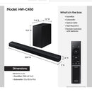SAMSUNG B-series 2.1ch DTS Virtual:X Soundbar HW-C450,Powerful Sound Output, Dts Virtual:x Technology, And Wireless Subwoofer, This Soundbar Is Ideal For Creating A Cinematic Soundscape