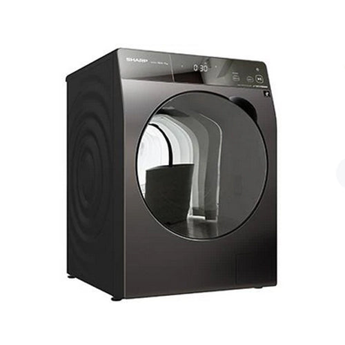 SHARP Automatic Front Load Washer 'ES-FP1252KJZ' with J-Tech Inverter Technology for Powerful, Efficient, and Energy-Efficient Laundry Performance.